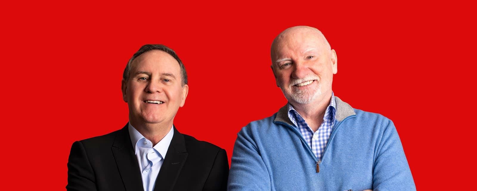 Go-Radio-Business-Show-Presenters Hunter & Haughey, hosts of the Go Radio Business Show.
