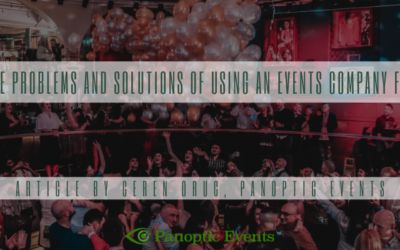 What are the problems and solutions of using an events company for my event?