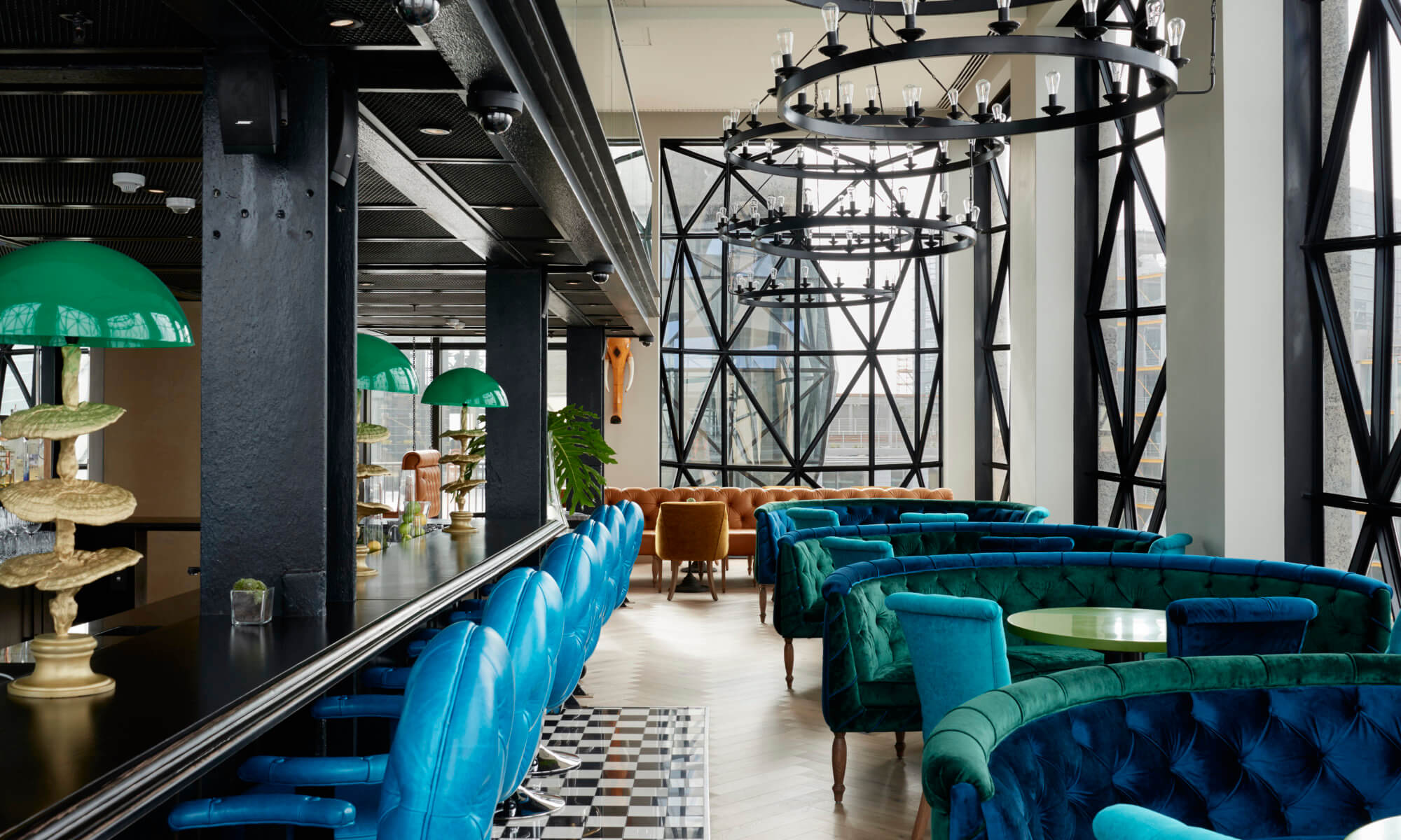 The Silo bar Best place to stay in Cape Town, The Silo Hotel Lounge & Bar, Industrial Art Deco themed