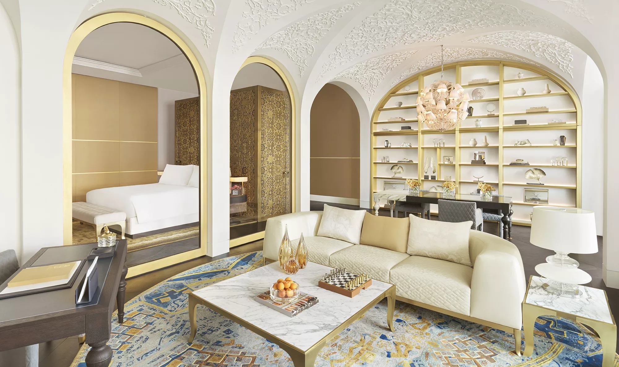 Raffles-Suite-Living-Bed-Room-doha The Augustine